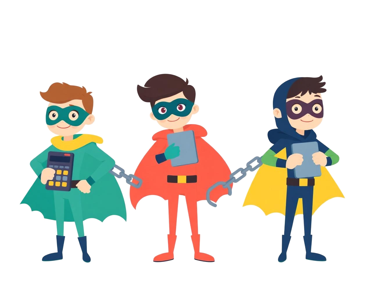 The Zero Debt Squad superheroes